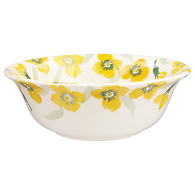 Emma Bridgewater Wallflower Cereal Bowl, Yellow, Dia.16.5cm